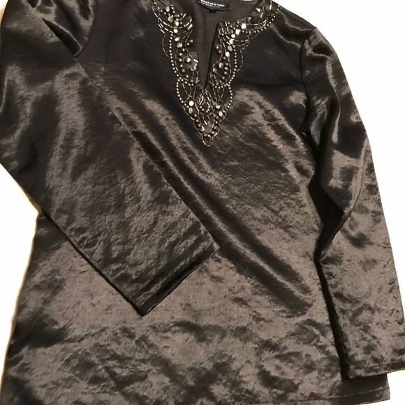 Jones of NY satin top Petite Medium - Picture 5 of 7